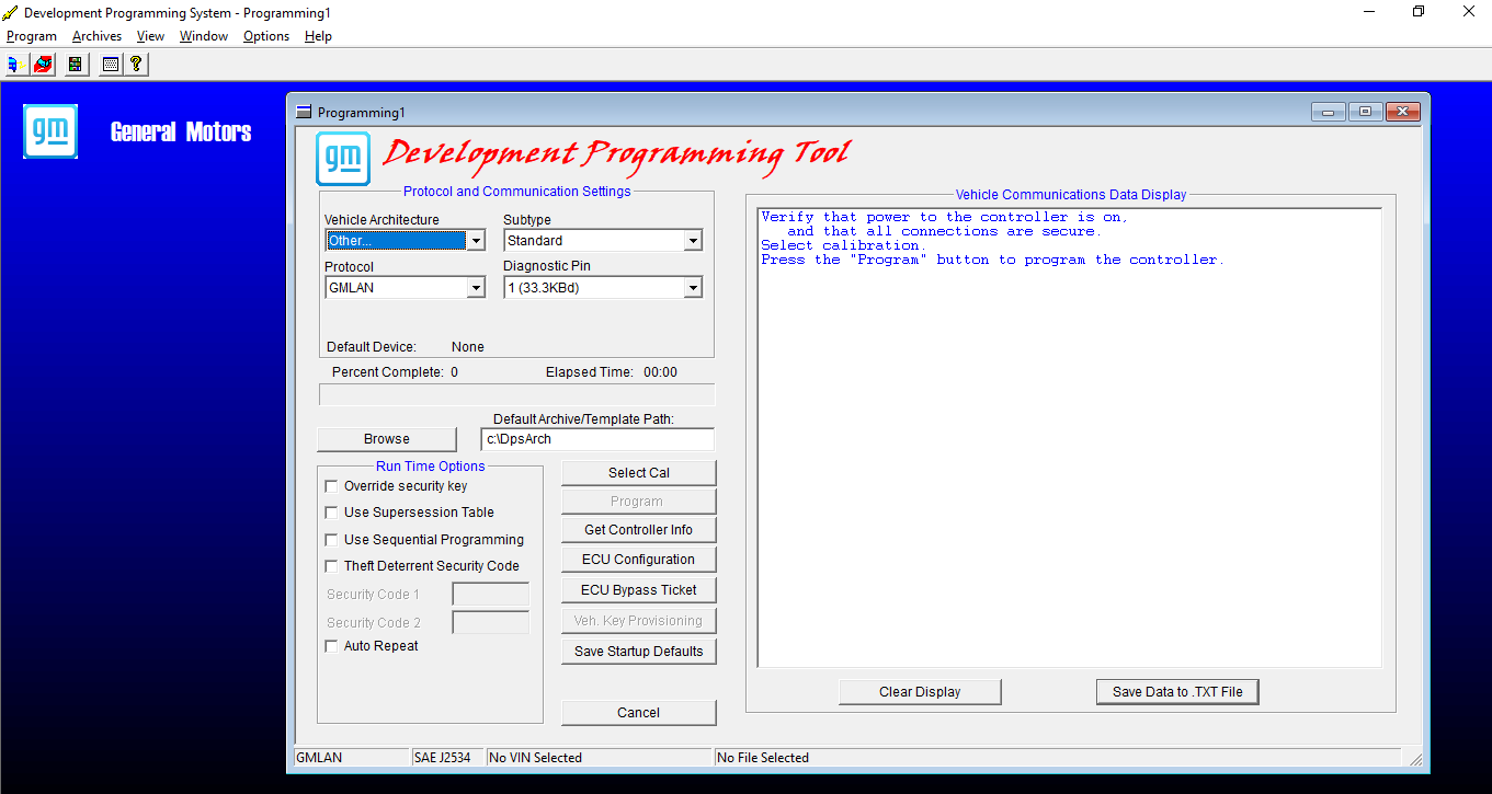 GM Development Programming System (DPS) 4.56
