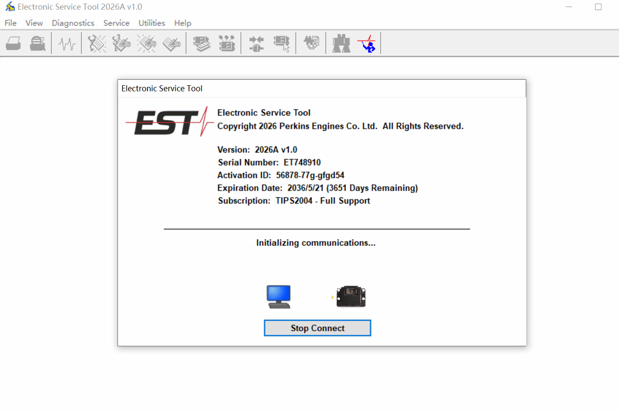 Cat ET2026a + Perkins EST2026A