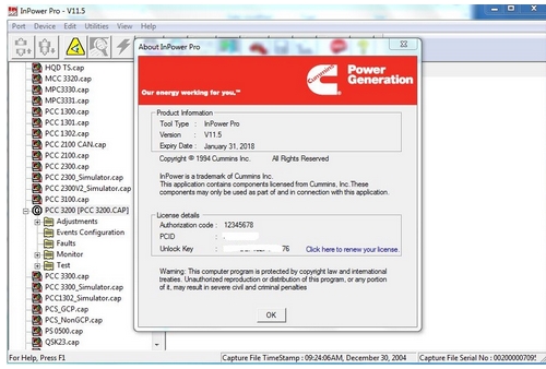 Cummins Inpower Pro 11.5 + Keygen, CarSoftDiag