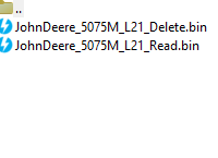 John Deere 5075M L21 Delete