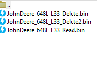 John Deere 648L L33 Delete