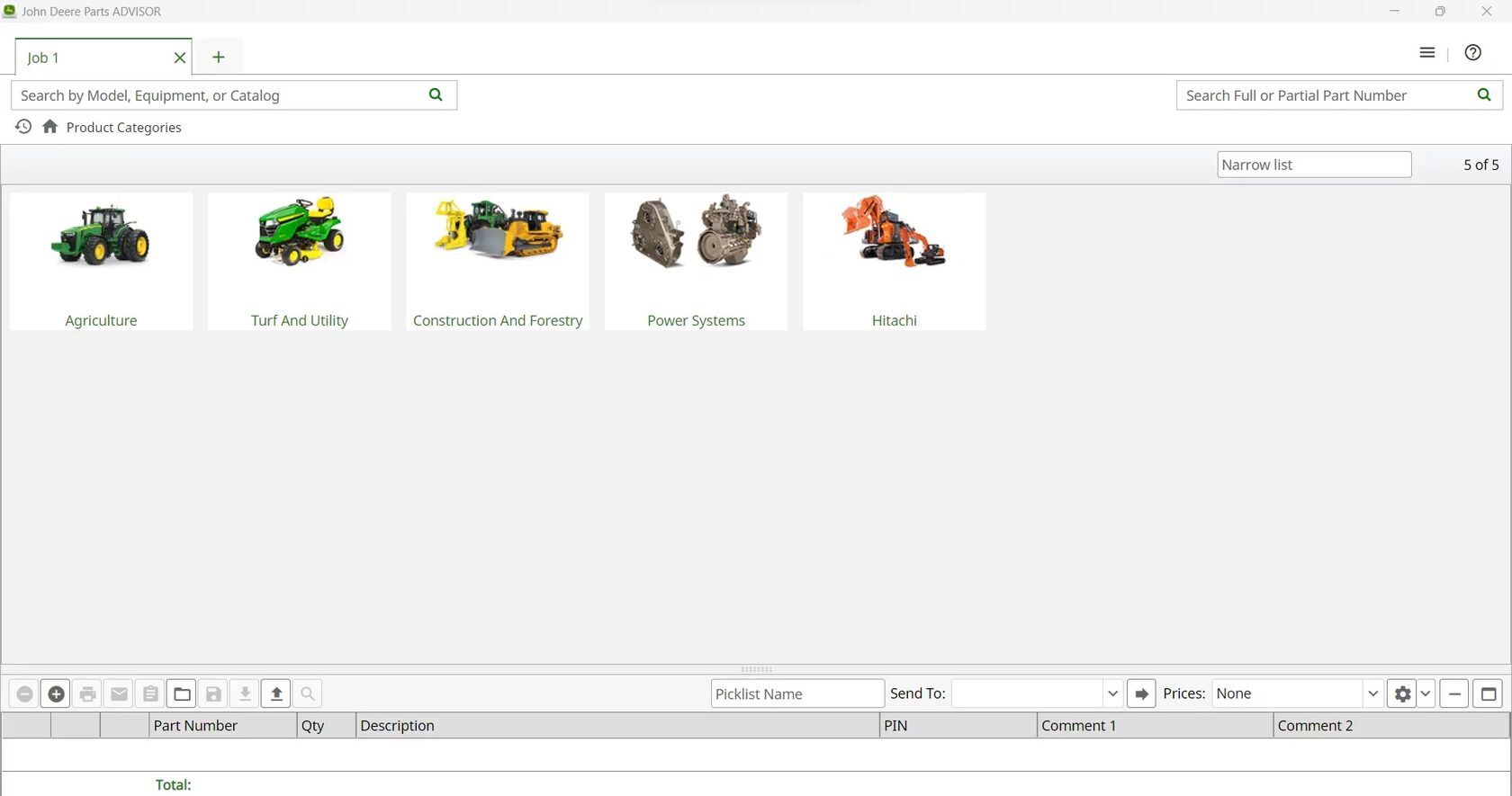 JOHN DEERE & HITACHI PARTS ADVISOR