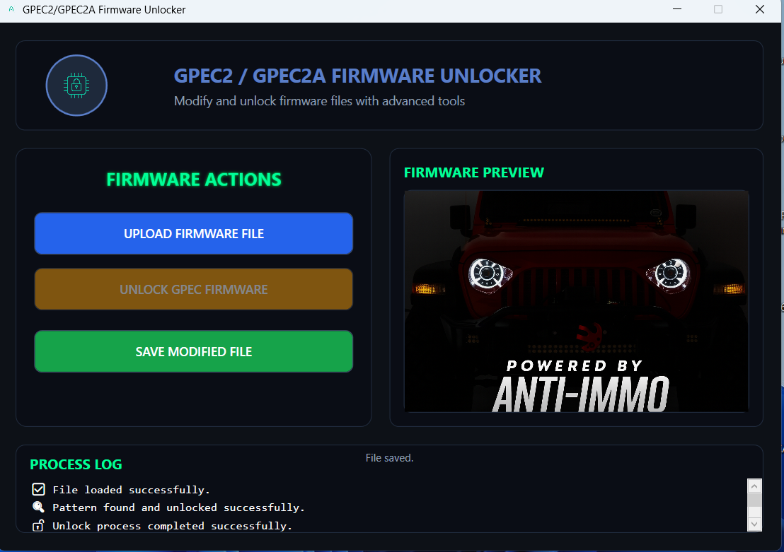 GPEC2/GPEC2A UNLOCK TOOL