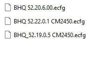 BHQ ecfg files