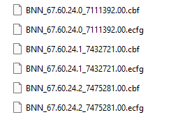 Cummins BNN ecfg files