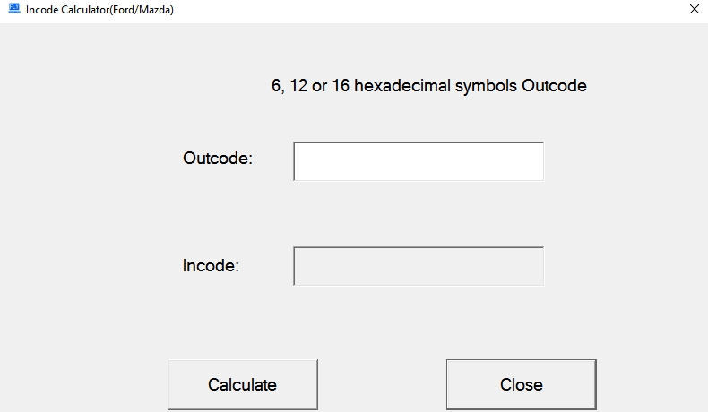 Ford Mazda password Calculator Ford Mazda password Calculator