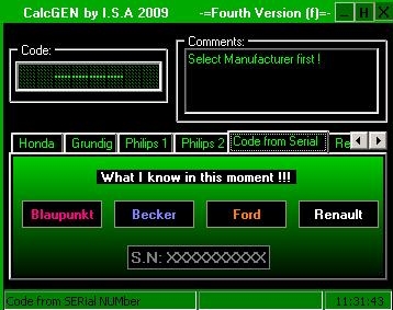 Calcgen by I.S.A 2009 Calcgen by I.S.A 2009