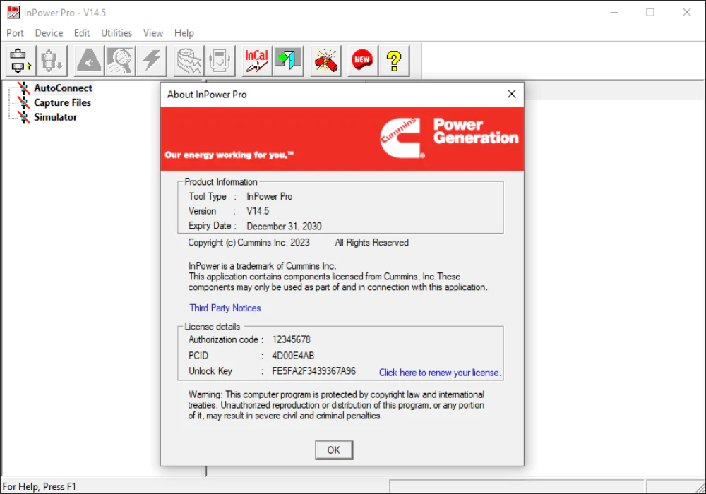 Cummins INPOWER Pro V14.5 Cummins INPOWER Pro V14.5